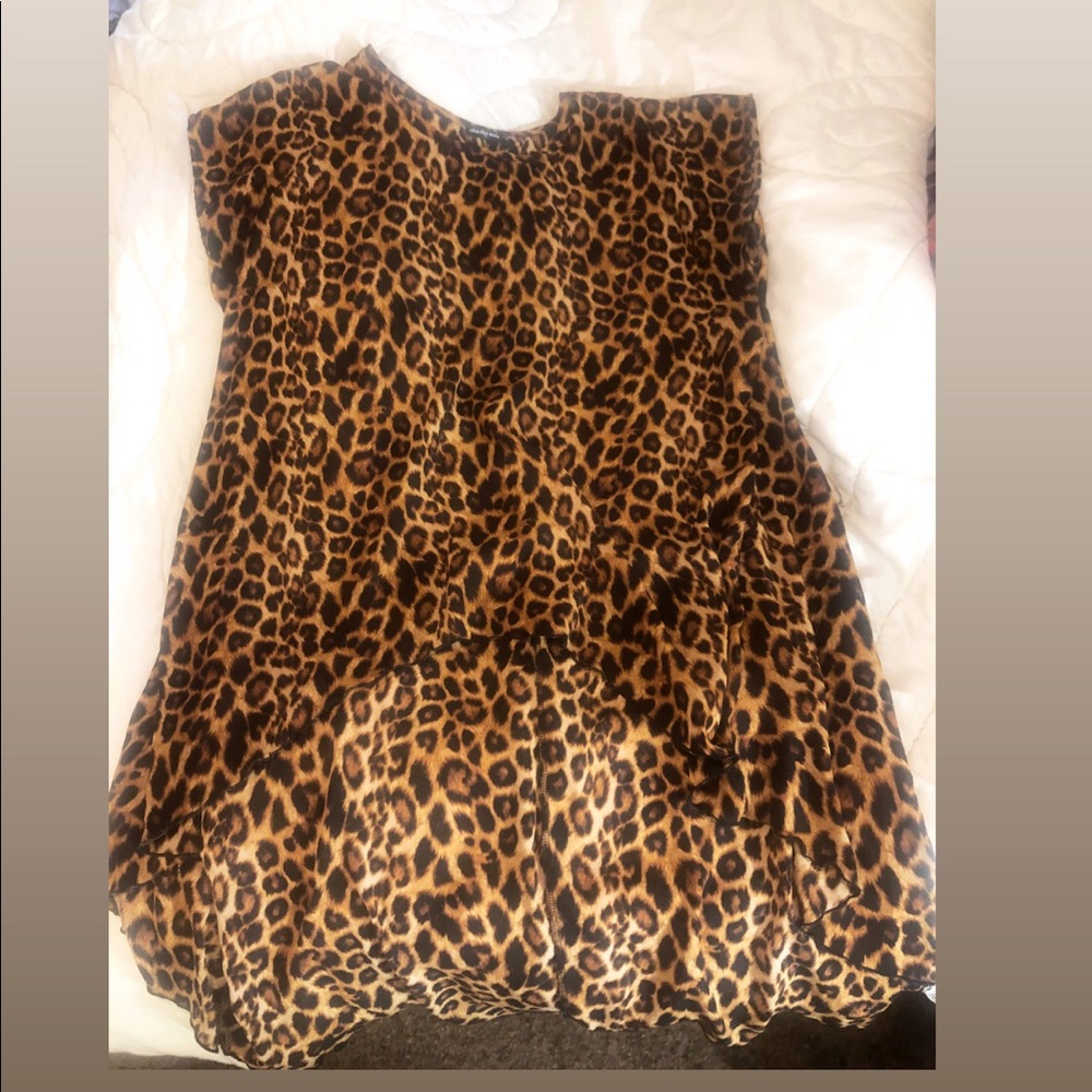 High/ Low Cheetah print top